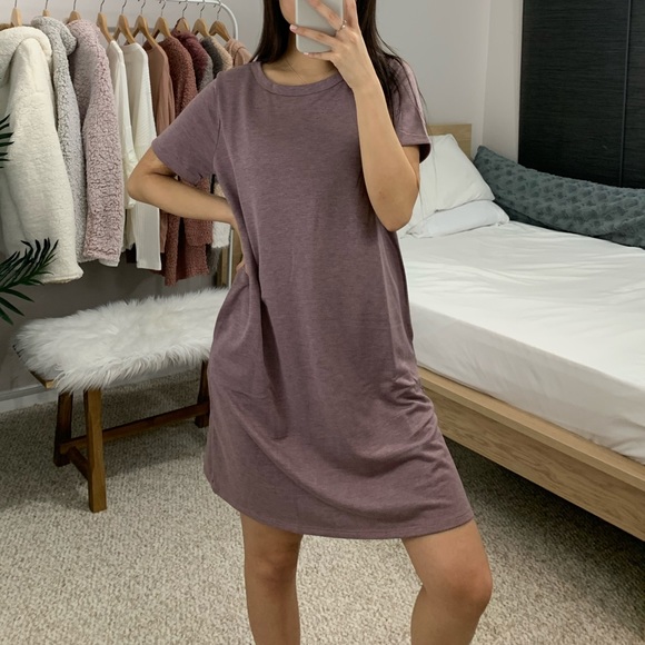 RESTOCKED 🆕 Light Plum T-shirt Dress - Picture 5 of 5